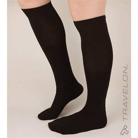 Travelon Flight Compression Socks Black Medium