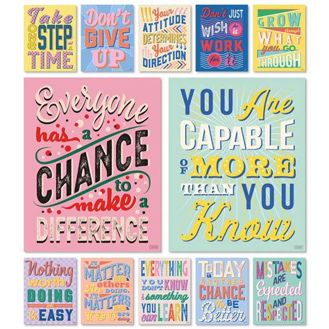 Buy SWEETZER & ORANGE Set of 12 Motivational Growth Mindset s for
