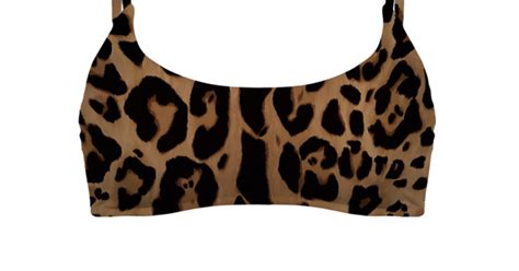 Stretch Terry Bikini Top With Leopard Print Buy At Price In The Online Store Flirt And Tan