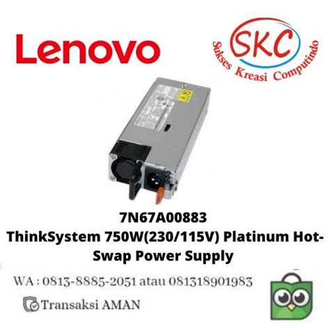 Jual Thinksystem W V Platinum Hot Swap Power Supply N A Jakarta Barat