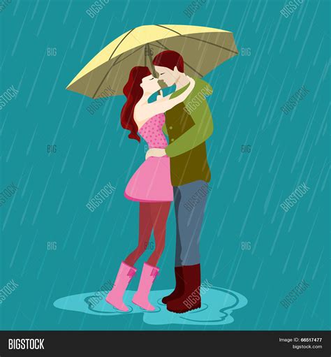 Young Couple Kissing Vector And Photo Free Trial Bigstock