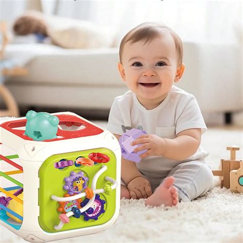 Jouets d apprentissage précoce pour trier les formes pour bébés Cubes