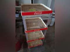 4 shelf Coke display rack - Parrott Marketing Group