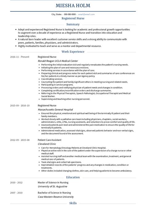New Grad Rn No Experience Resume Examples 4 Samples