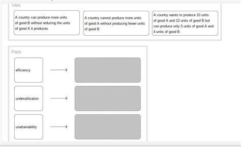 Match The Correct Economic Term With Each Scenario