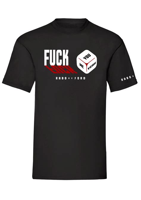 FUCK You Me Yeah Gay Streetwear Black T Shirt With White Dice Etsy