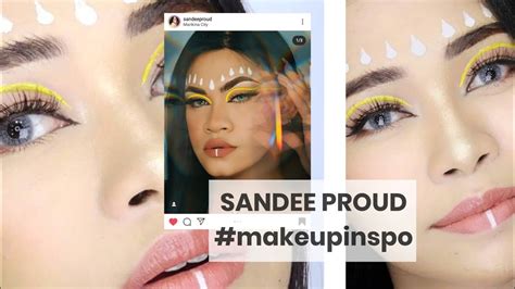 Sandee Proud Inspired Makeup Letisha Velasco Draw My Makeup Youtube