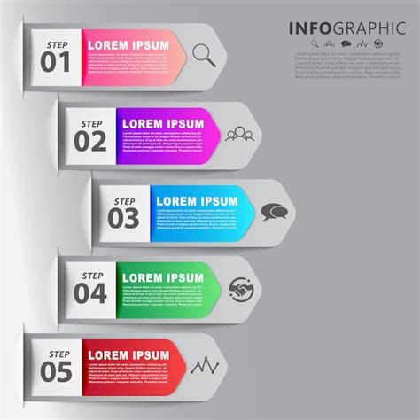 premium vector info graphic layout design  step information