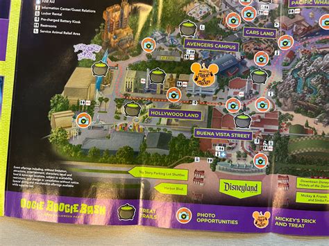 First Look At The Oogie Boogie Bash Guide Map And Trick Or Treat