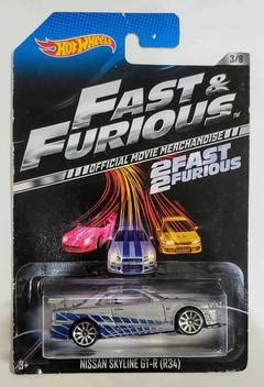Hot Wheels Fast Furious Nissan Skyline Gt R R Velozes E Furiosos Carrinho De Brinquedo