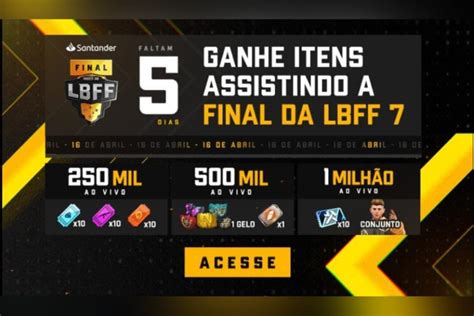 LBFF Garena divulga meta de visualização na final veja recompensas