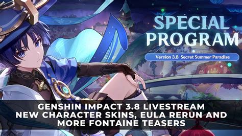 Genshin Impact Livestream Overview New Character Skins Eula Rerun