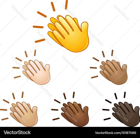 Emoji Clapping Hands Clip Art