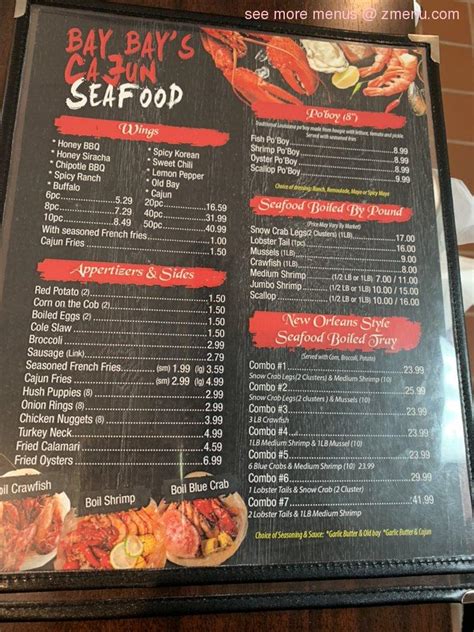 Online Menu of Bay Bays Cajun Seafood Restaurant, Norfolk, Virginia ...