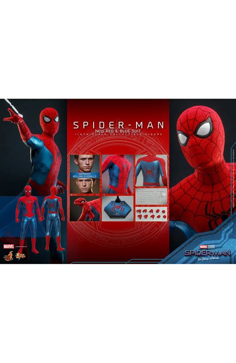 Spider Man No Way Home New Red And Blue Suit Sixth Scale Figure Hot Toys