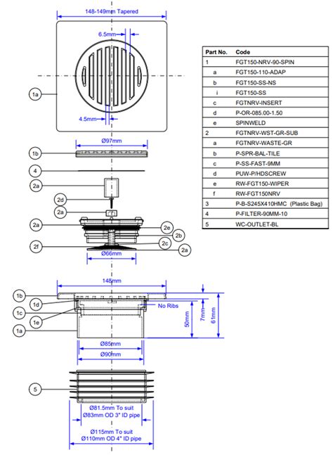 McAlpine MRFGC3SNRFV-110 - Kratka Podłogowa - Domni.pl