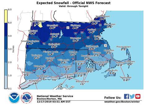 Here is how much snow fell in Massachusetts during the Dec. 17 storm ...