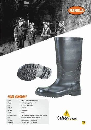 Mangla Safety Gumboots Moulded Ankle Pvc Gumboot For Construction