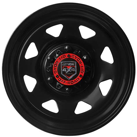 Extreme 4x4 Steel Wheel Black 16x8 6 139 7 20p 106 1 Fit Hilux Dmax Triton Cap