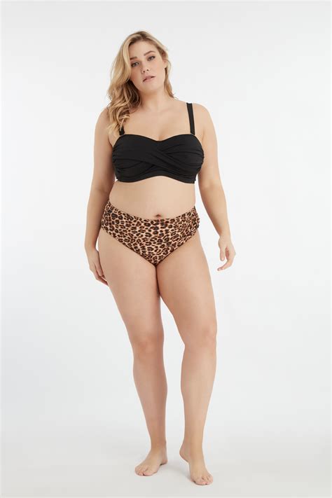 Multi Neutraal Bikini Broekje Met Print Bij MS Mode