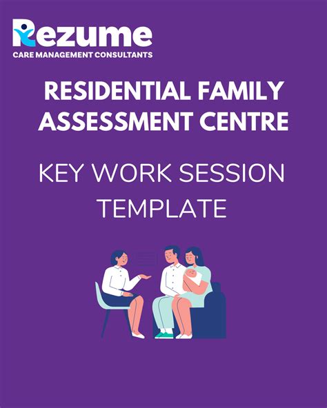 residential family assessment centre key work session template rezume