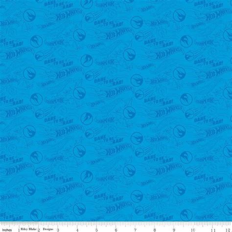 Hot Wheels Dare To Be Rad Fabric Blue Creatività