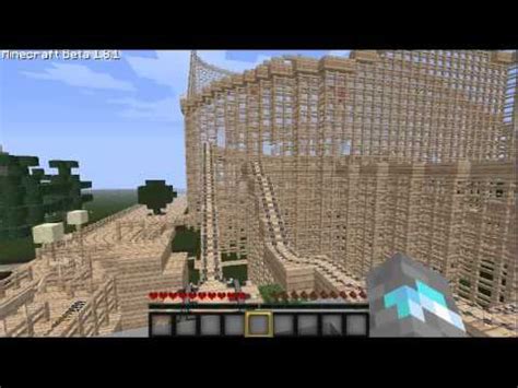 Minecraft Holzachterbahn Youtube