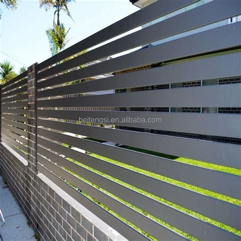 Heavy Duty Aluminum Horizontal Slat Fencing Screen Metal Garden Slat