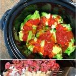 Slow Cooker Stuffed Cabbage (with Rice)