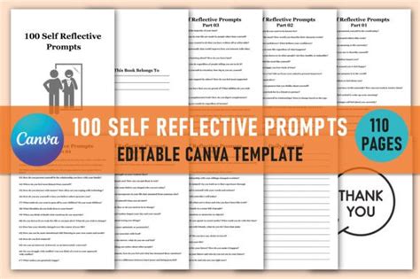 Self Reflective Prompts For Canva Graphic By Shumaya Creative Fabrica