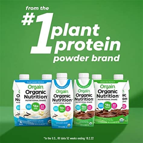 Orgain Vegan Protein Shakes 20g Of Plant Based Protein