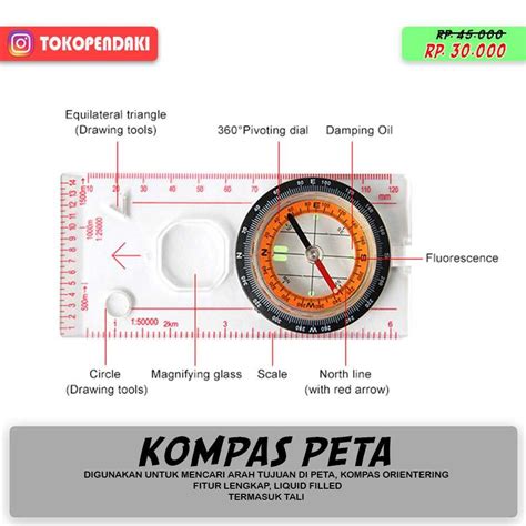 Jual Kompas Silva Penggaris Map Compass Orienteering Liquid Filled