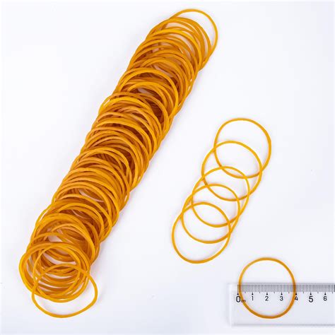 Rubber Bands Yellow Rubber Elastic Bands 500PcsThick Natural Rubber