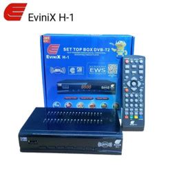 Jual Set Top Box DVB T2 EviniX H1 NEW 2021 Dengan Adaptor Casing Besi