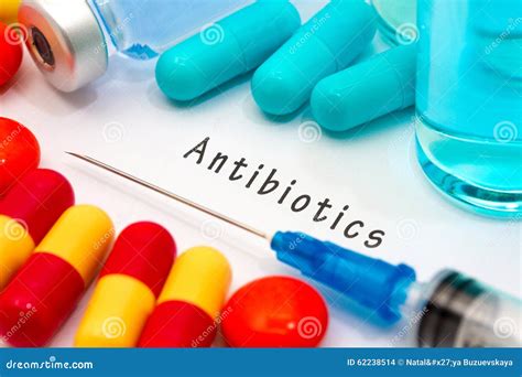 antibiotics stock photo image