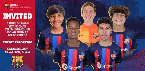 Players Invited To Barca Academy Camp Experience In Barcelona