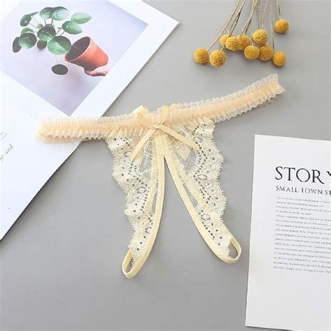Sexy Women Lace Thong G String Panties Lingerie Underwear Crotchles T Back Brief Ebay