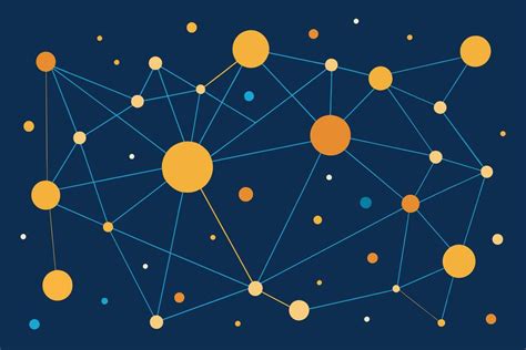 abstract connecting dots  lines vector art icons  graphics