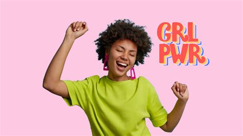 Grl Pwr customizable youtube template | Shutterstock