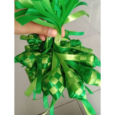 Jual Ketupat Lebaran Pita Jepang Ketupat Hiasan Hampers Lebaran Pita