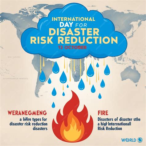 International Day for Disaster Risk Reduction Vector Illustration