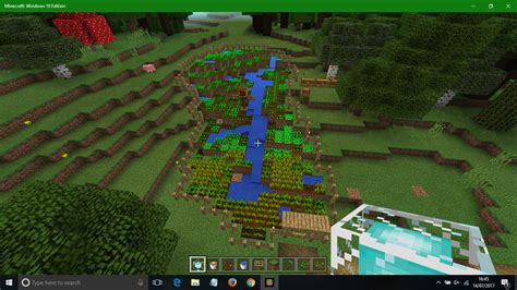 I made a mini waterfall farm : r/Minecraft