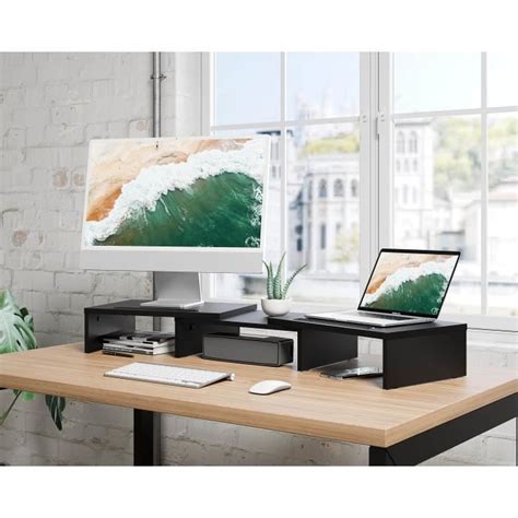 FITUEYES Réhausseur d Écran Supoort d Ordinateur TV PC Moniteur Stand