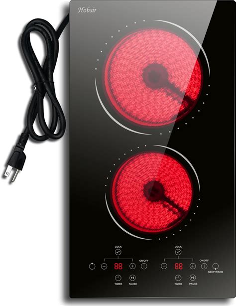 Amazon.com: 110V, Ramblewood 2 Burner Electric Cooktop, EC2-27, UL ...