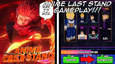 All Codes Anime Last Stand Release Youtube