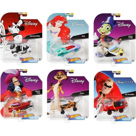 Машинка Mattel Hot Wheels Character Cars Disney GCK28 6 шт в комплекте купить с доставкой по