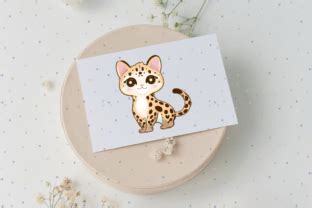 Cute Kawaii Ocelot Clipart Graphic By Hamees Store Creative Fabrica