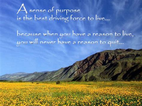 Sense Of Purpose Quotes Quotesgram