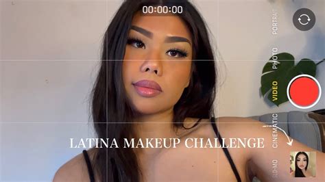 Trying The LATINA MAKEUP CHALLENGE On My Vietnamese Features Chaotic YouTube