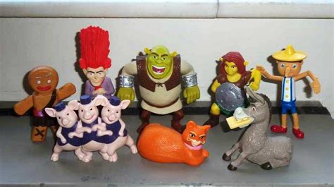 McDonald's 2010 Shrek Forever After 3D Happy Meal Toys Set of 8 Loose ...